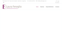 Tablet Screenshot of laurafenoglio.com